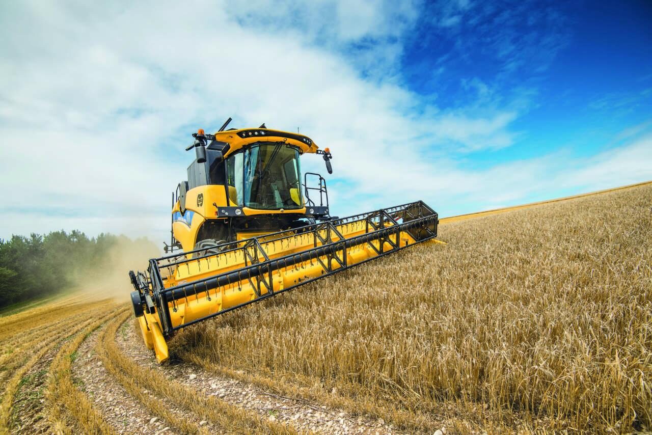 Agricultural machinery operating in a field